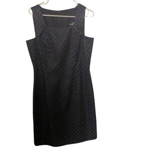 JS Collections blue and black checkered dress size 12